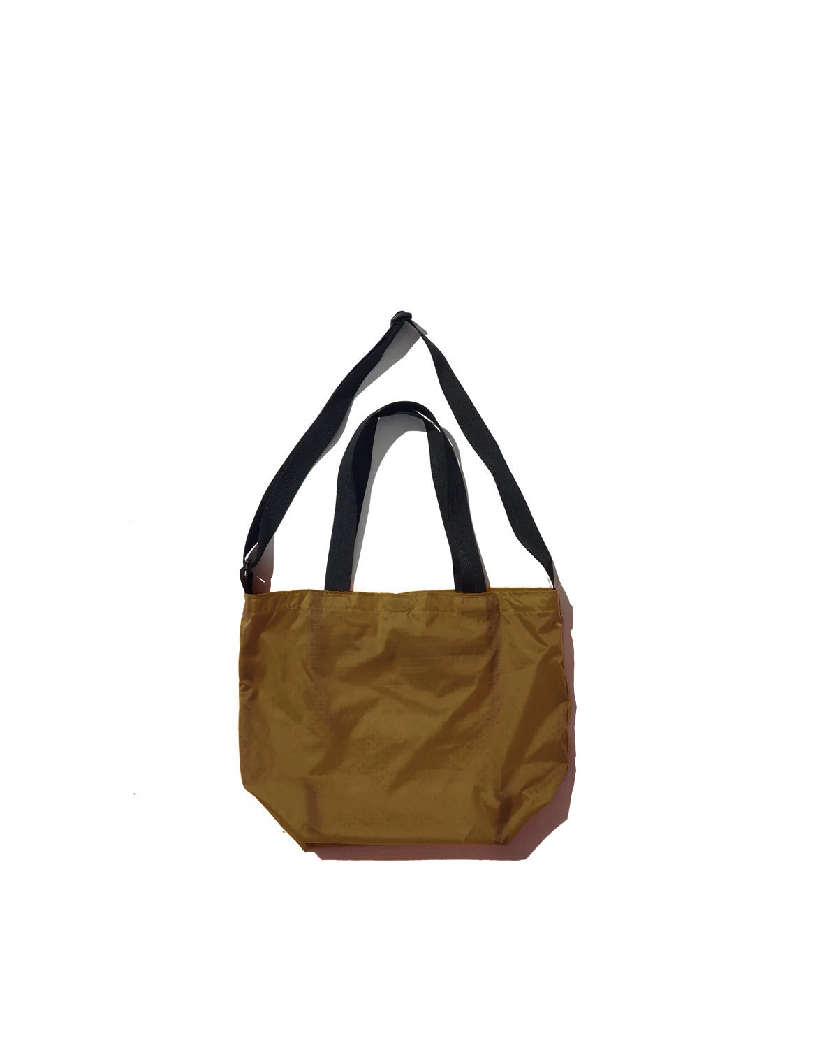 Mini Packable Tote / Tan x Black