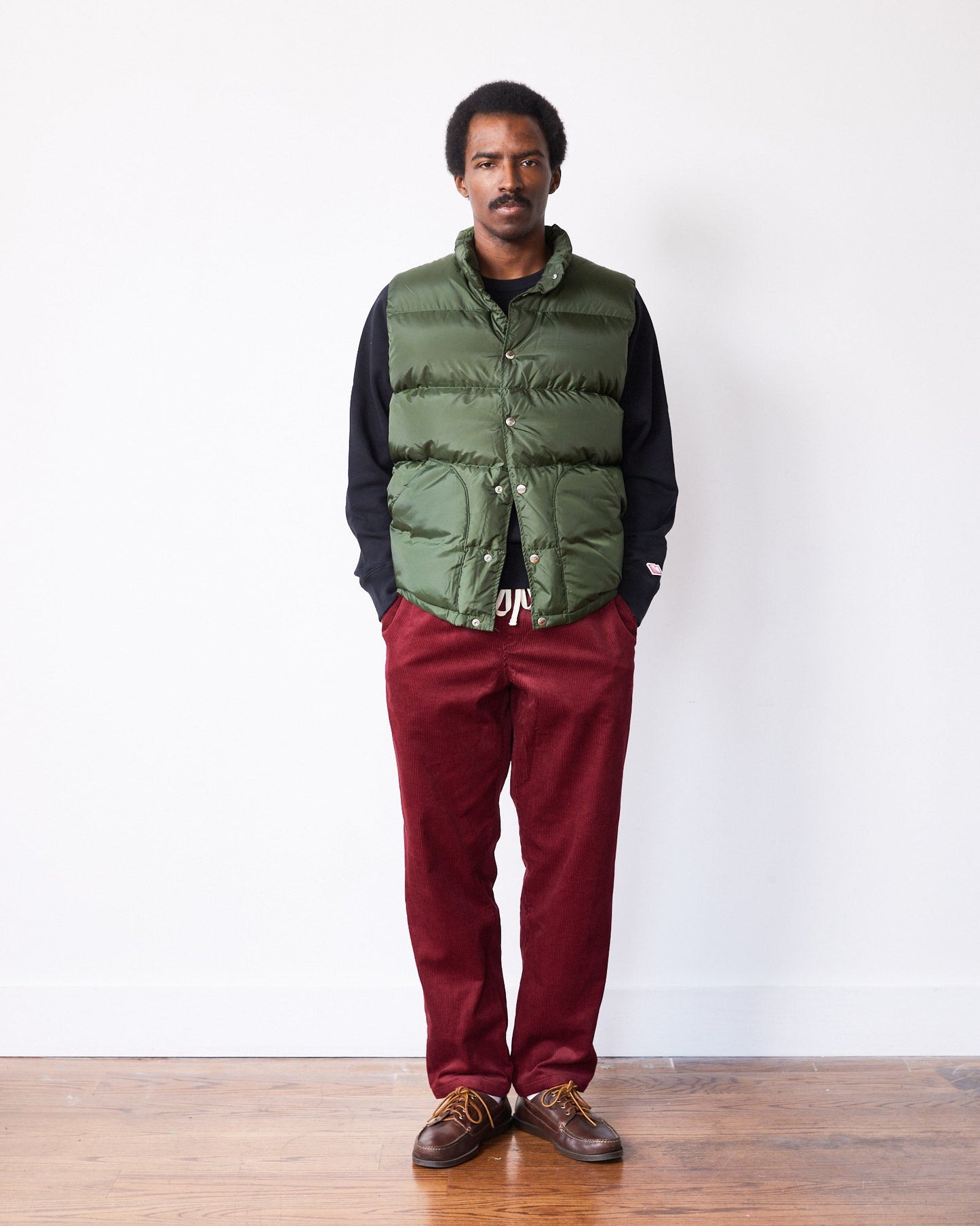 Active Lazy Pants / Burgundy Corduroy