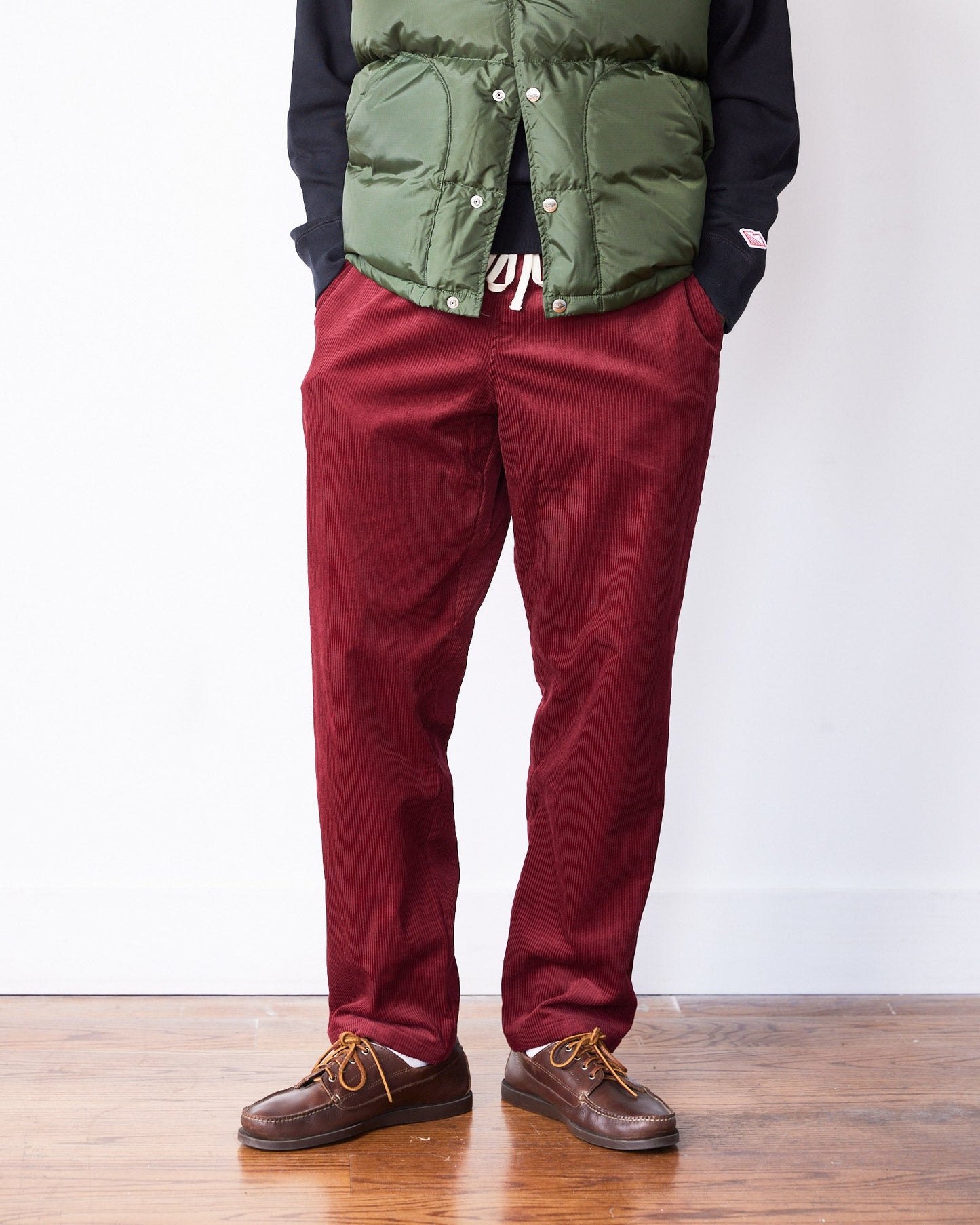 Active Lazy Pants / Burgundy Corduroy