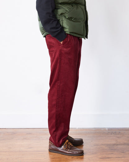 Active Lazy Pants / Burgundy Corduroy