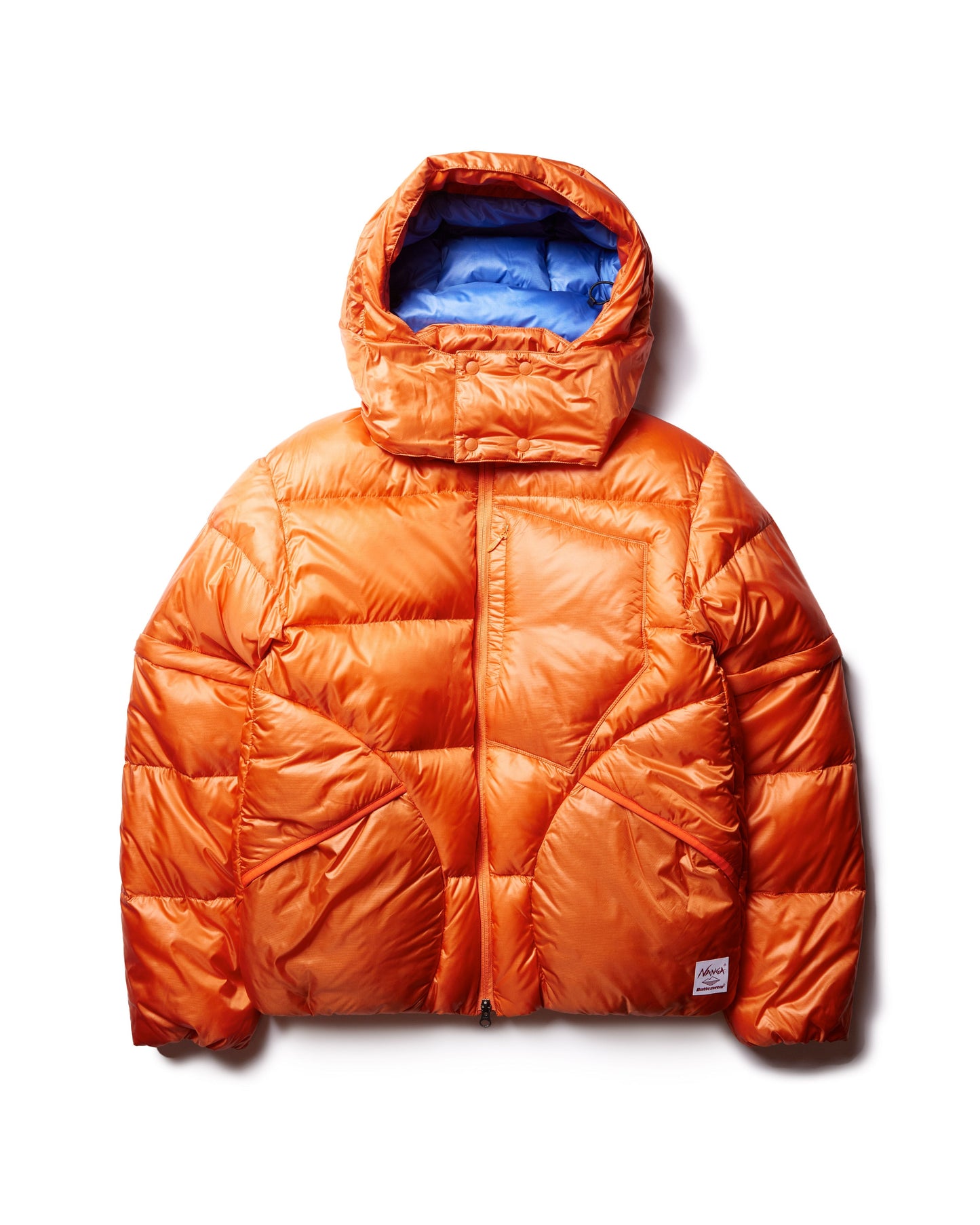 Battenwear x Nanga Eitherway Down Jacket / Orange x Blue