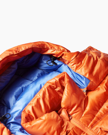 Battenwear x Nanga Eitherway Down Jacket / Orange x Blue