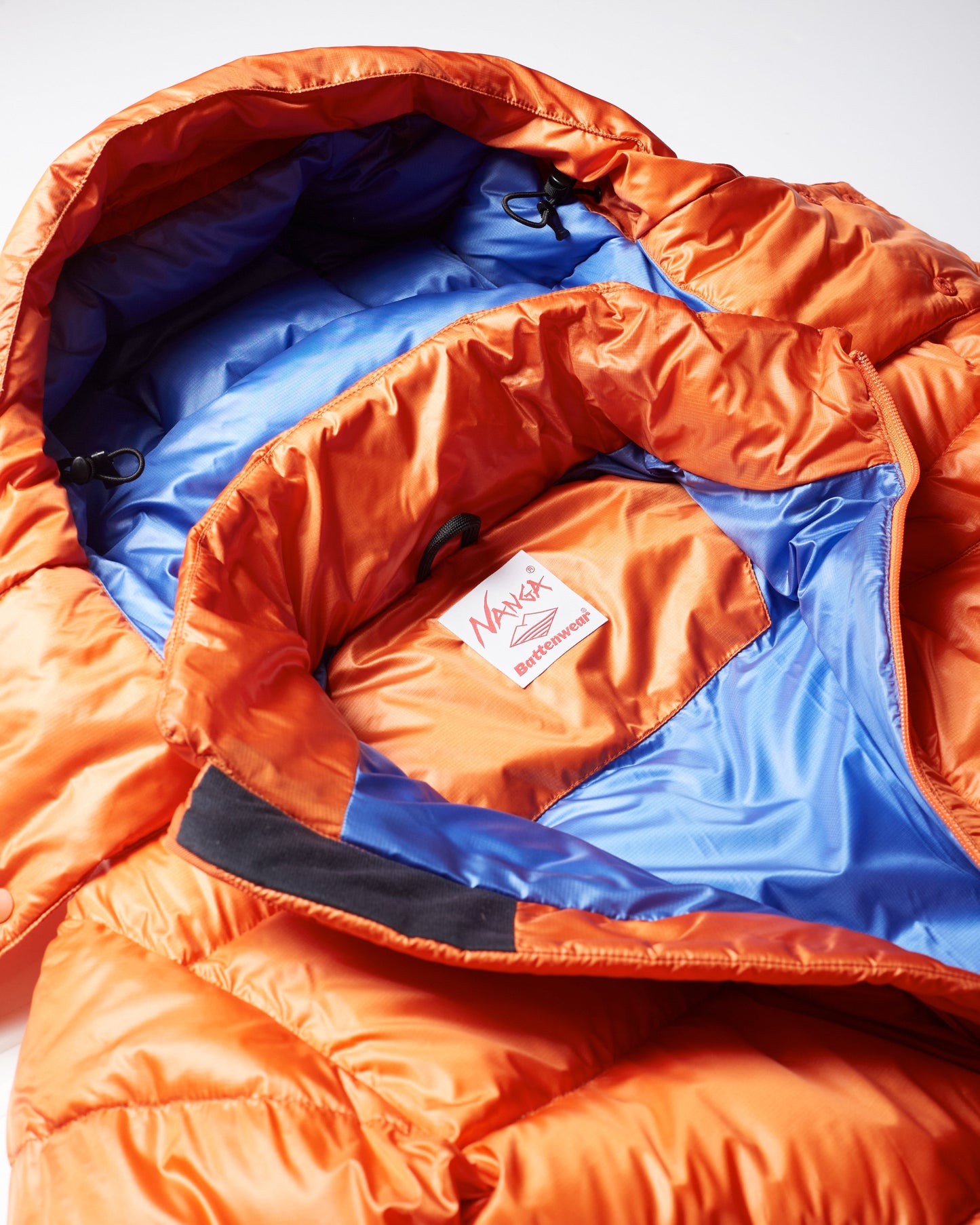 Battenwear x Nanga Eitherway Down Jacket / Orange x Blue