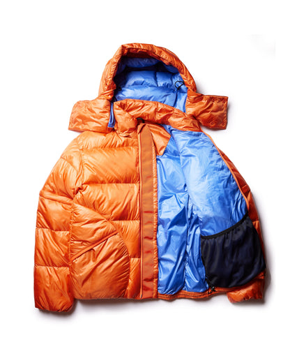 Battenwear x Nanga Eitherway Down Jacket / Orange x Blue