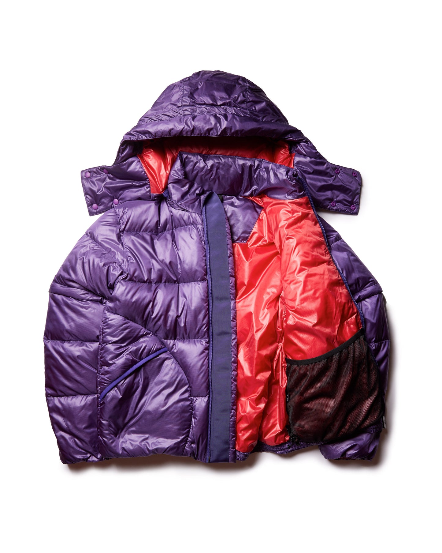 Battenwear x Nanga Eitherway Down Jacket / Purple x Red