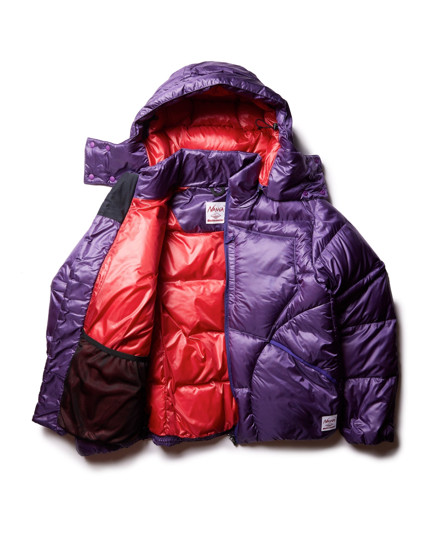 Battenwear x Nanga Eitherway Down Jacket / Purple x Red