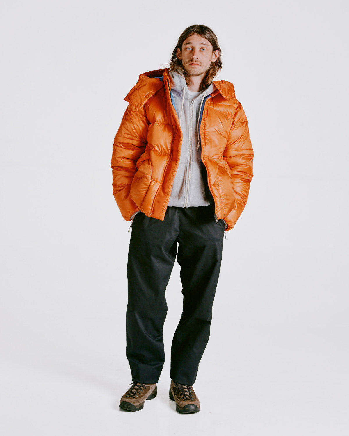 Battenwear x Nanga Eitherway Down Jacket / Orange x Blue