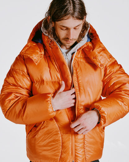 Battenwear x Nanga Eitherway Down Jacket / Orange x Blue