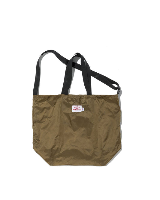 Packable Tote / Tan x Black