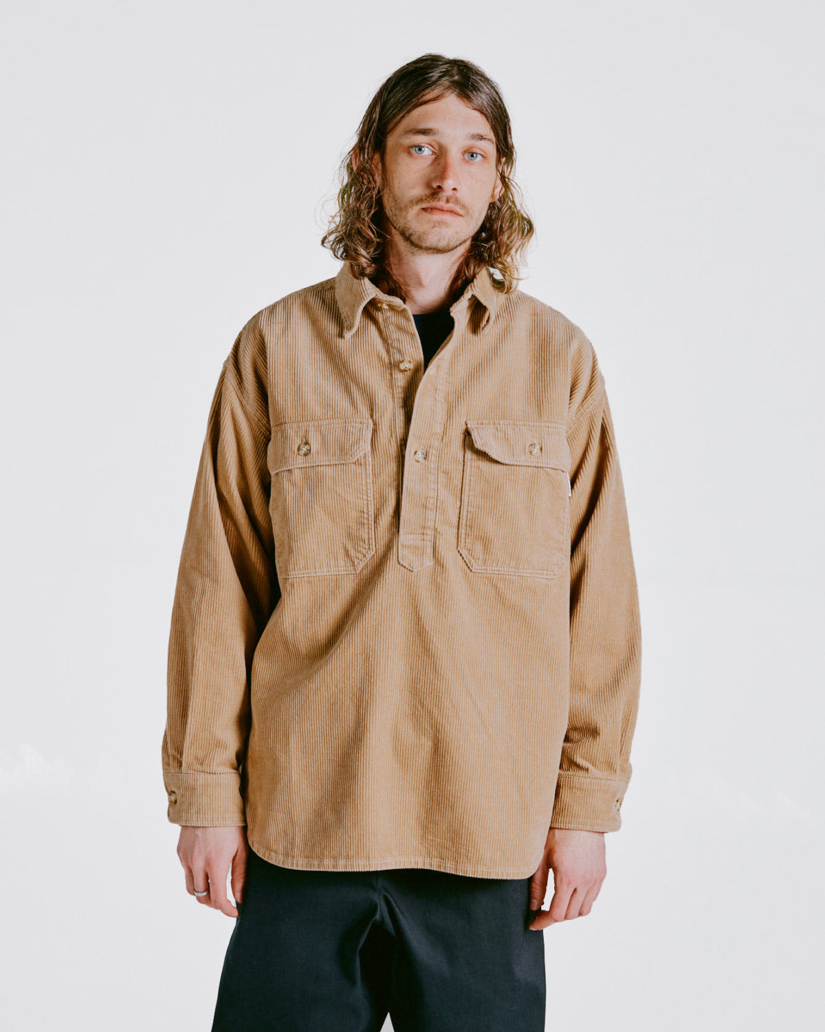 Lumberjack Pullover V.2 / Beige Corduroy